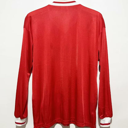 Jersey 1981/82 Liverpool Local Manga larga Versión Fan Retro