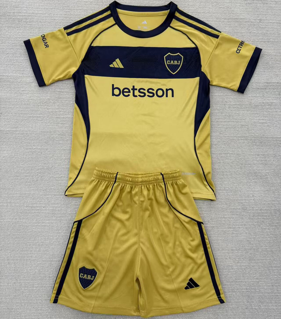 jersey 2025/26 boca visitante manga corta niño