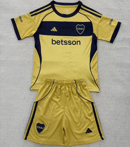 Jersey 2025/26 Boca Visitante Manga corta Niño