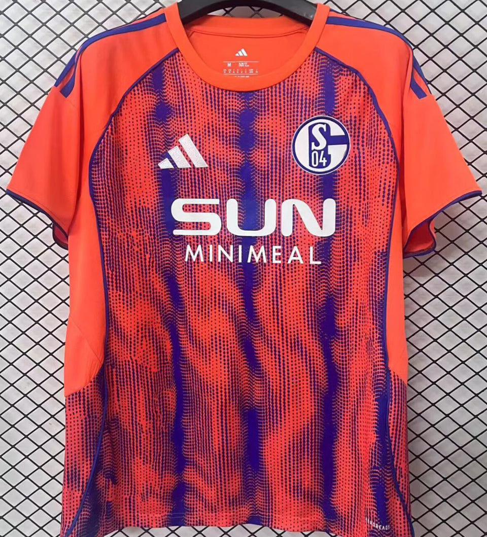 jersey 2025/26 schalke 04 tercero manga corta versión fan