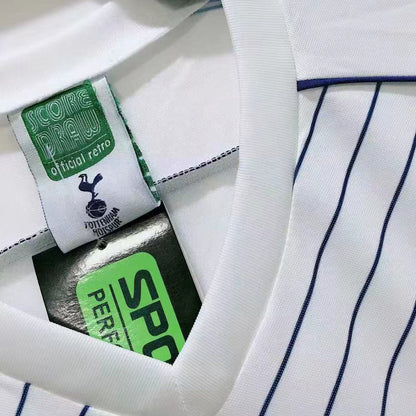 Jersey 1986 Tottenham Local Manga corta Versión Fan Retro