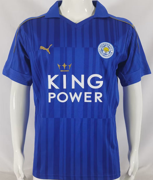 Jersey 2016/17 Leicester City Local Manga corta Versión Fan Retro