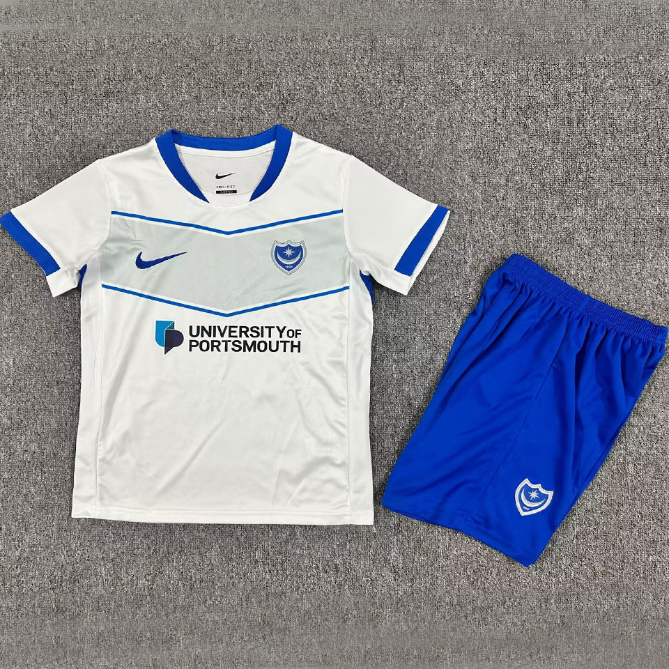 Jersey 2025/26 Portsmouth Visitante Manga corta Niño