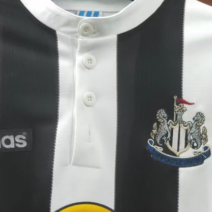 Jersey 1995/97 Newcastle Local Manga larga Versión Fan Retro