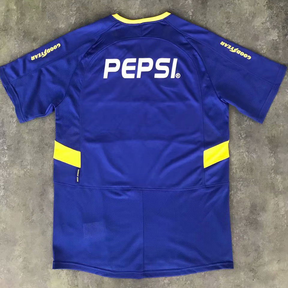 Jersey 2003/2004 Boca Local Manga corta Versión Fan Retro