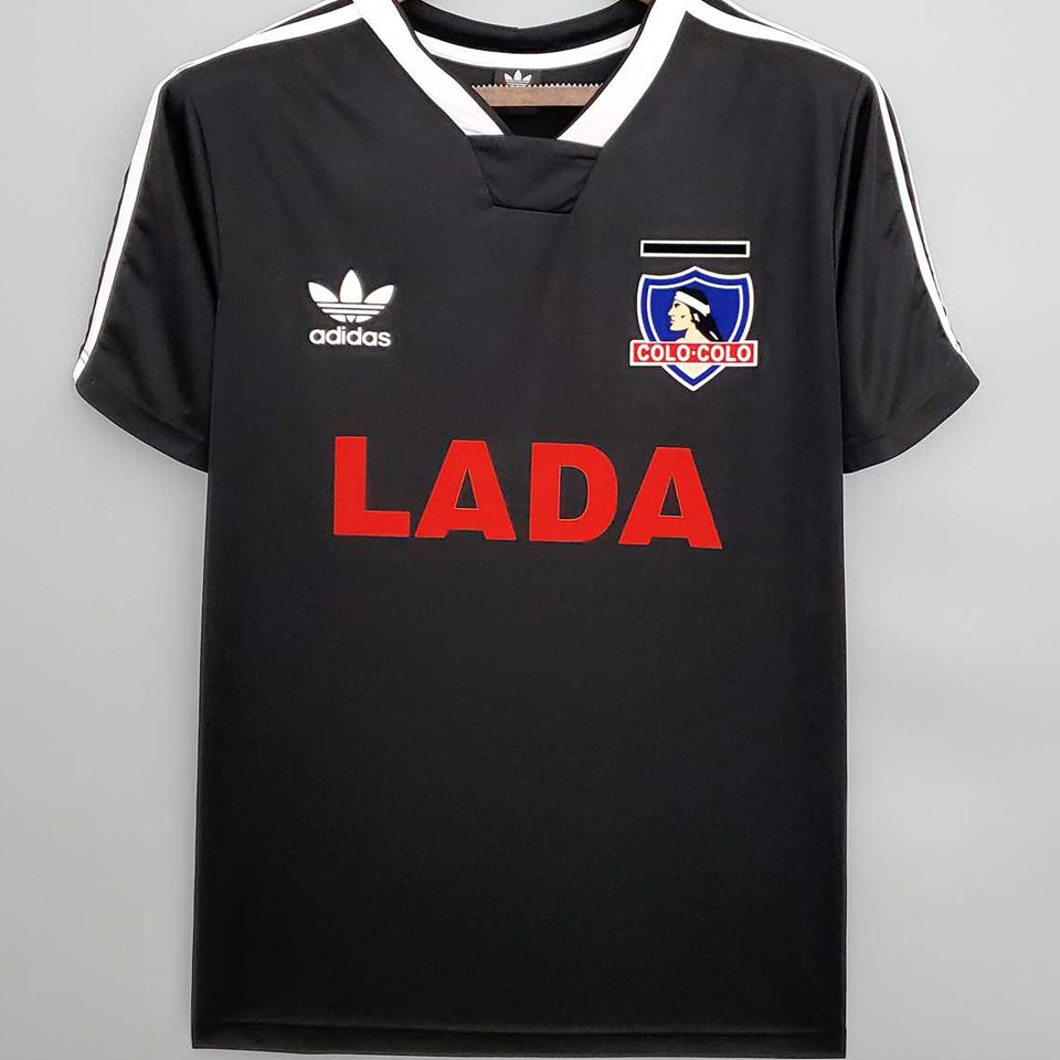 jersey 1991 colo-colo visitante manga corta versión fan retro