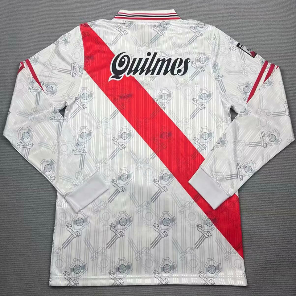 jersey 1996 river plate local manga larga versión fan retro