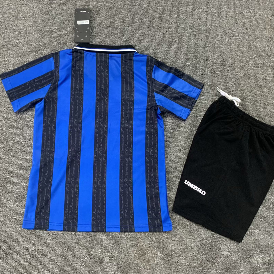 jersey 1997/98 inter milan local manga corta niño retro