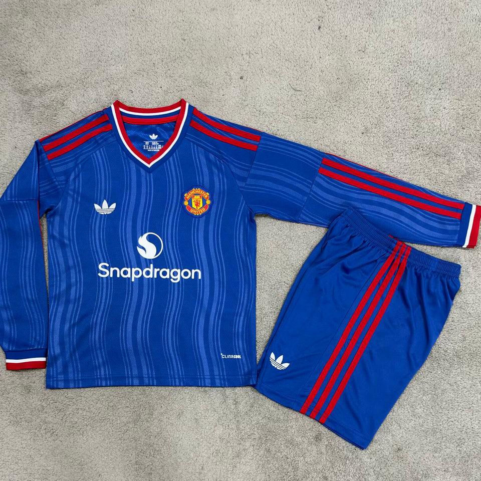 jersey 2026/27 manchester united visitante manga larga niño