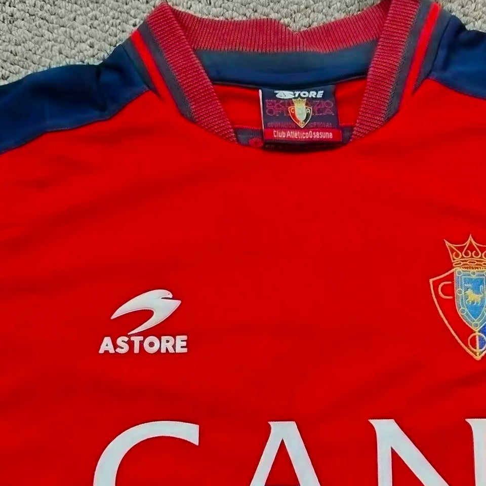 jersey 2000/2002 osasuna local manga corta versión fan retro