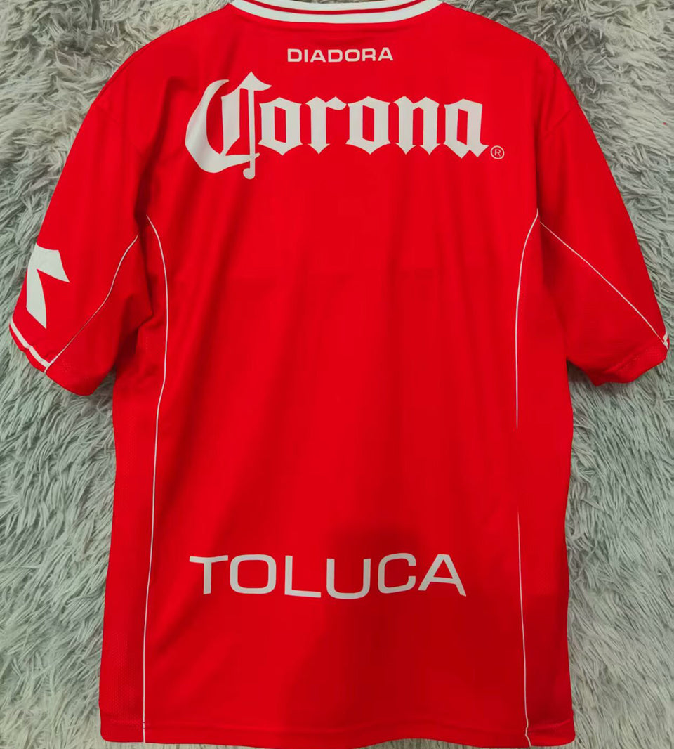 jersey 1998/1999 deportivo toluca local manga corta versión fan retro