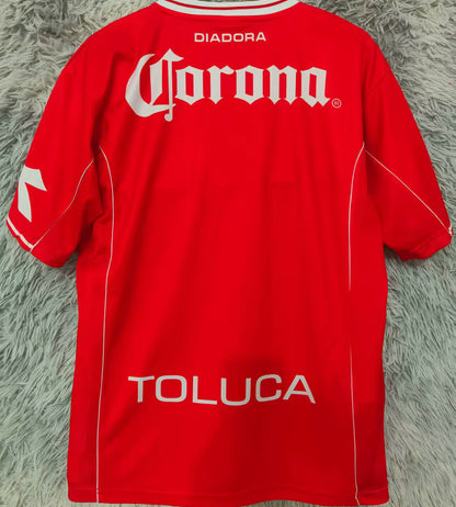 Jersey 1998/1999 Deportivo Toluca Local Manga corta Versión Fan Retro
