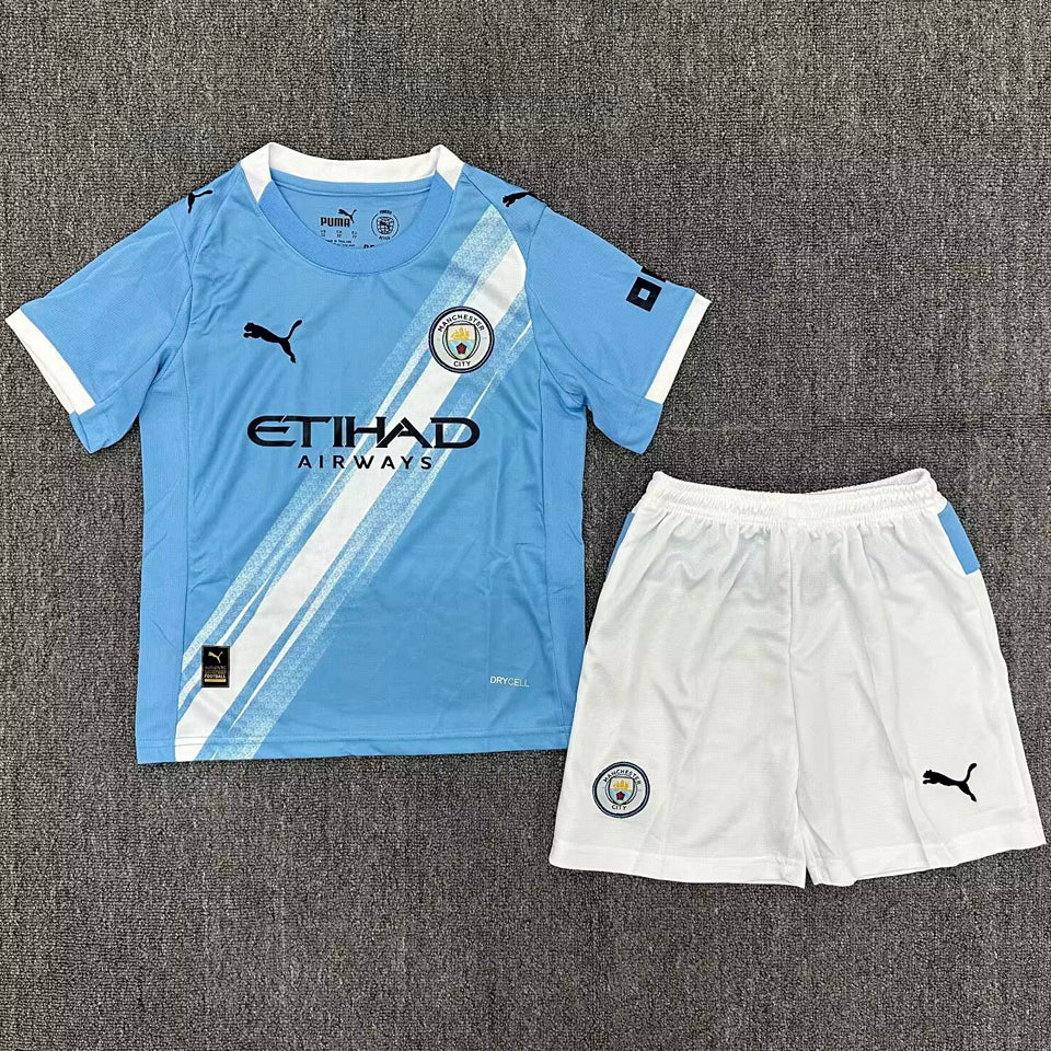 Jersey 2025/26 Manchester City Local Manga corta Niño