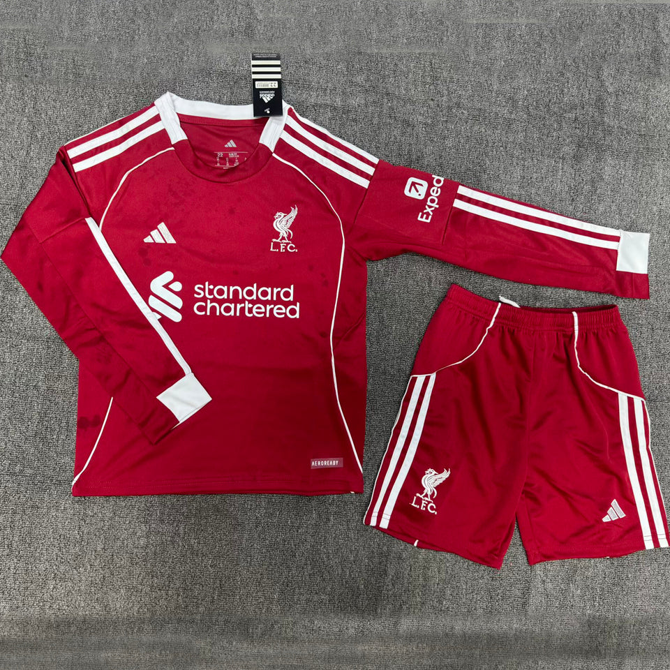 jersey 2025/26 liverpool local manga larga niño