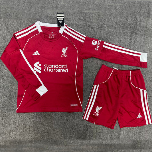 Jersey 2025/26 Liverpool Local Manga larga Niño