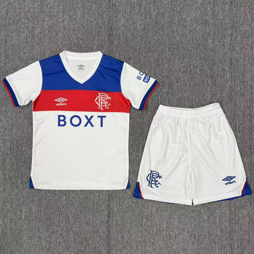 Jersey 2025/26 Glasgow Rangers Visitante Manga corta Niño