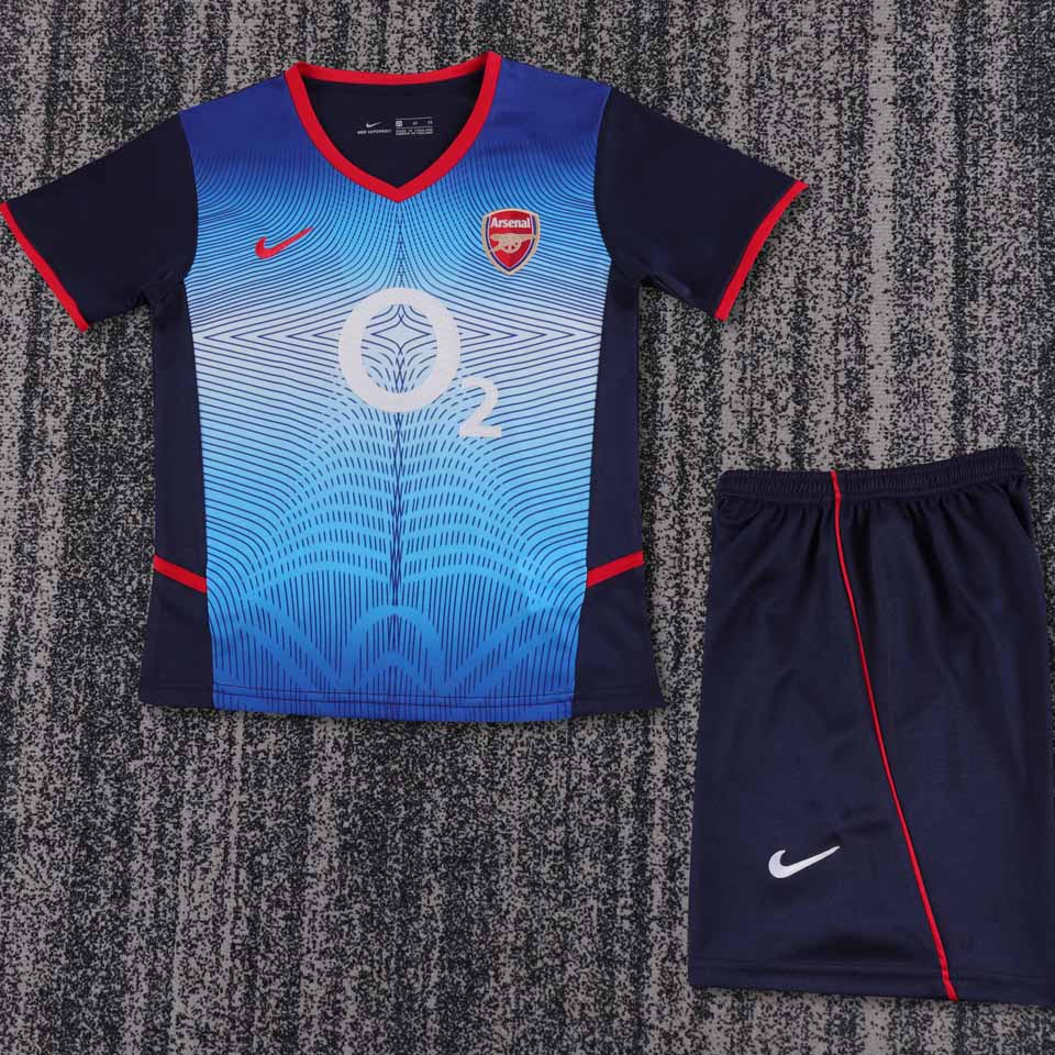 jersey 2002/04 arsenal visitante manga corta niño retro