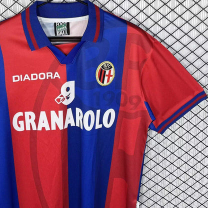 Jersey 1997/1998 Bologna Local Manga corta Versión Fan Retro