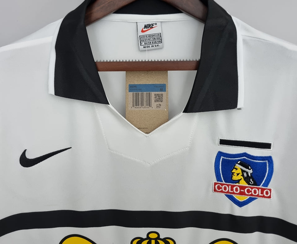 jersey 1996/97 colo-colo local manga corta versión fan retro