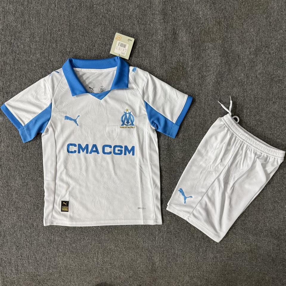 Jersey 2025/26 Marsella Local Manga corta Niño