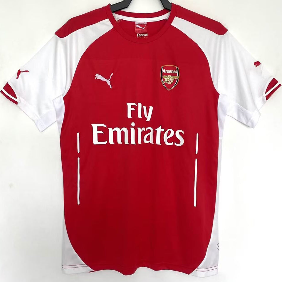 jersey 2014/15 arsenal local manga corta versión fan retro