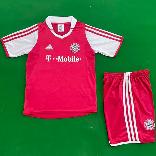 Jersey 2003/2004 Bayern Munich Local Manga corta Niño Retro