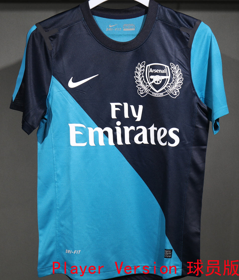 jersey 2011/12 arsenal visitante manga corta versión jugador retro