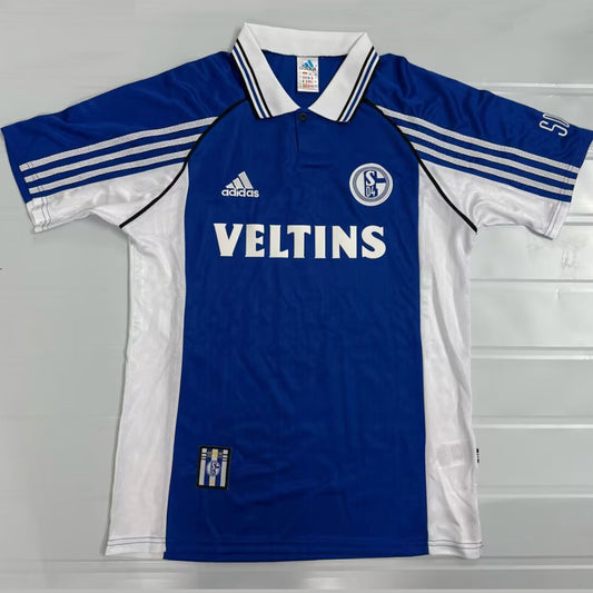 Jersey 1998/2000 Schalke 04 Local Manga corta Versión Fan Retro