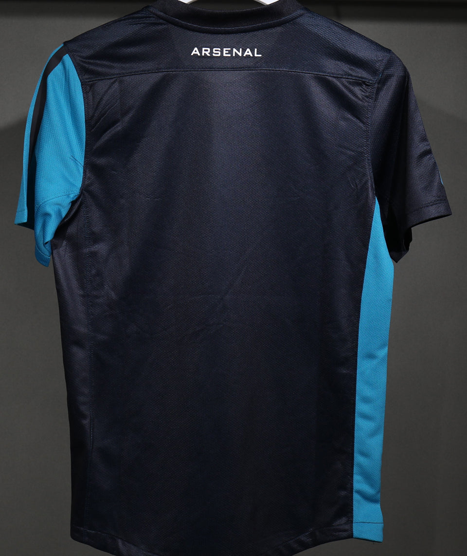 jersey 2011/12 arsenal visitante manga corta versión jugador retro