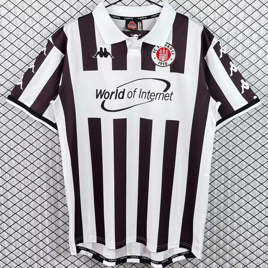 Jersey 2000/2001 ST PAULI Local Manga corta Versión Fan Retro