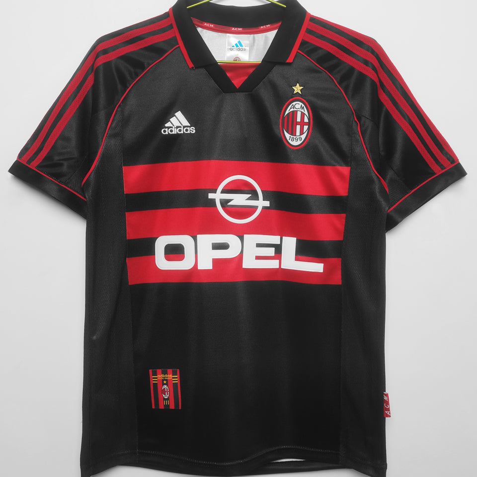 jersey 1998/99 ac milan tercero manga corta versión fan retro