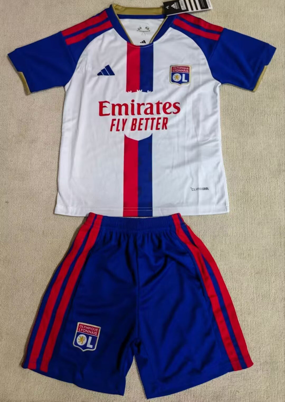 jersey 2026/27 lyon local manga corta niño