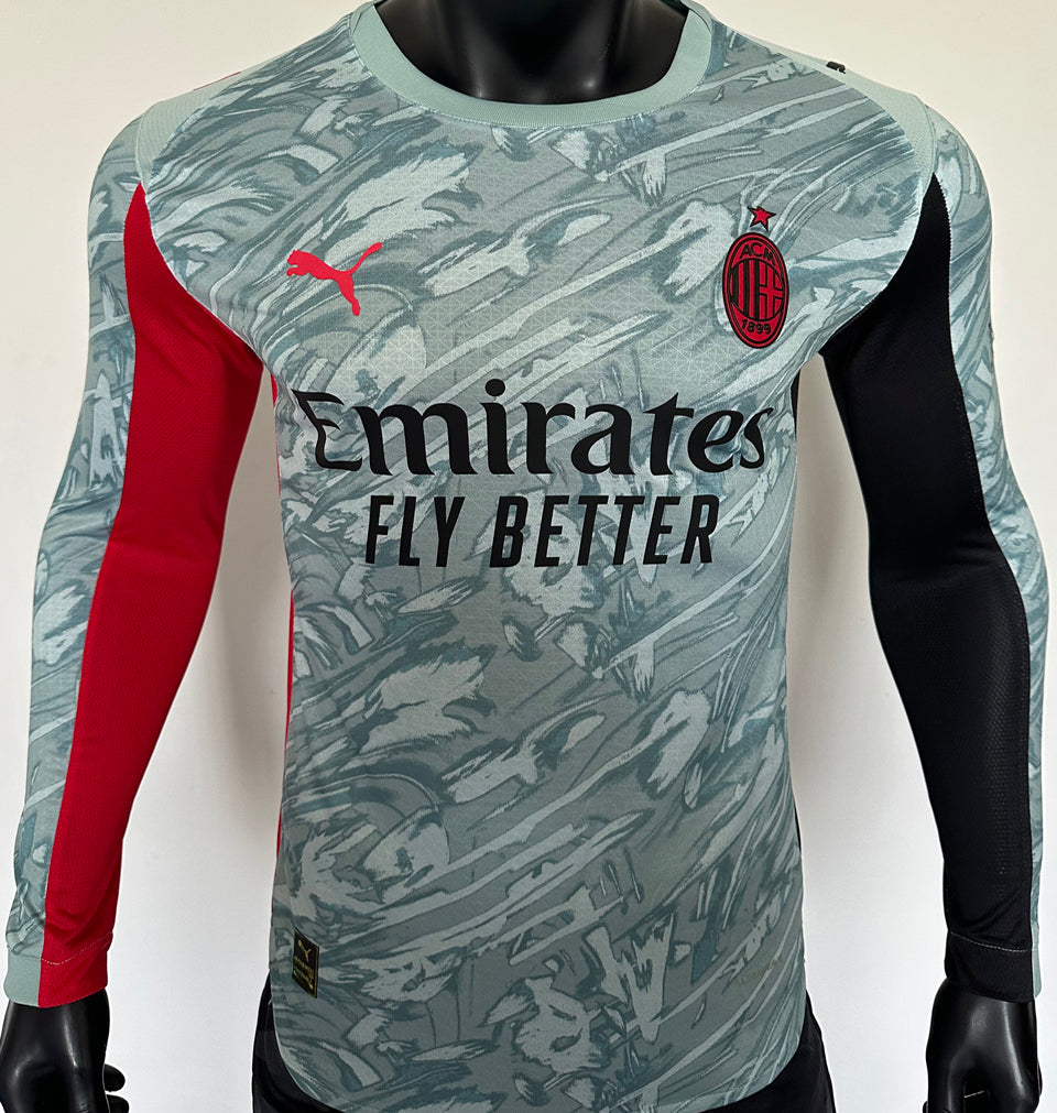 jersey 2025/26 ac milan portero manga larga versión jugador