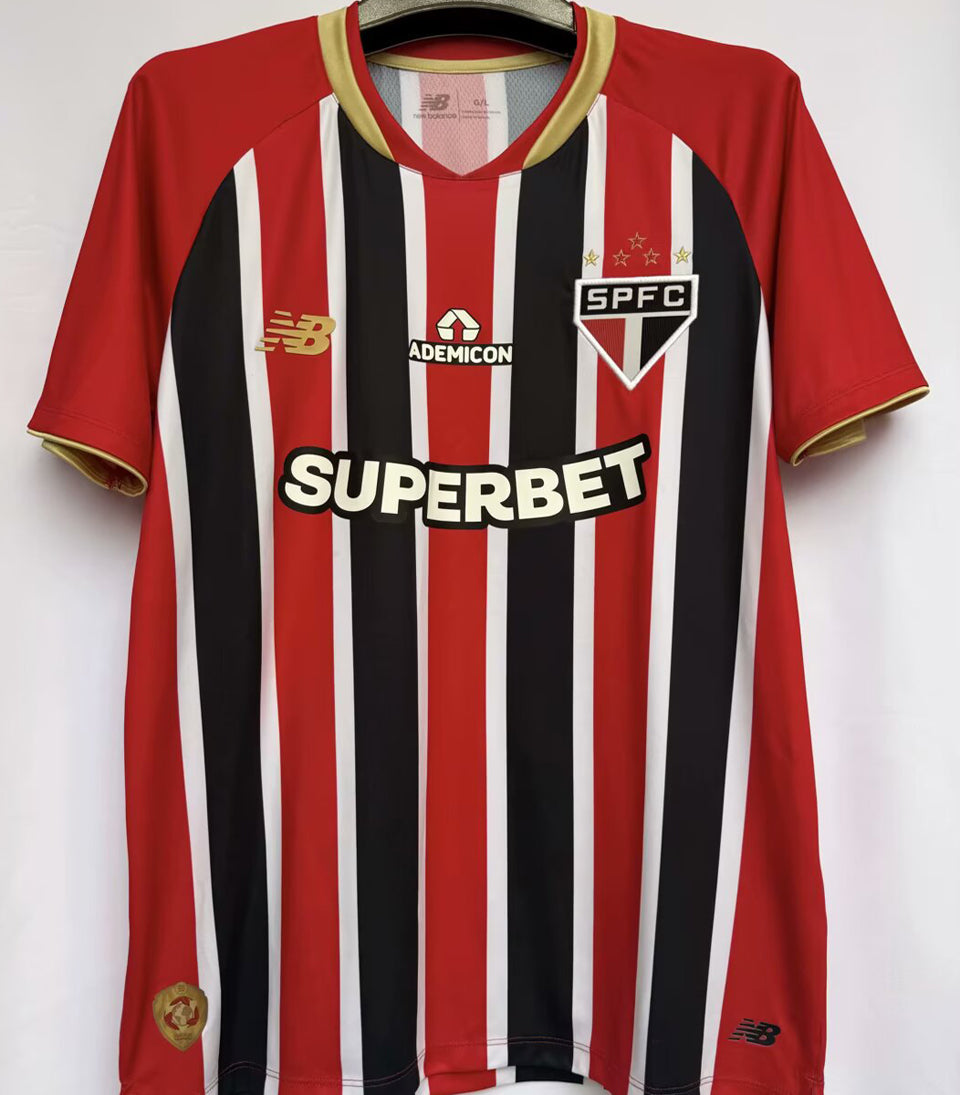 jersey 2025/26 sao paulo visitante manga corta versión fan