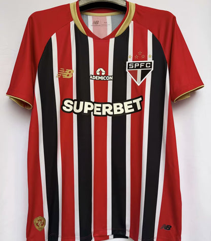 Jersey 2025/26 Sao Paulo Visitante Manga corta Versión Fan