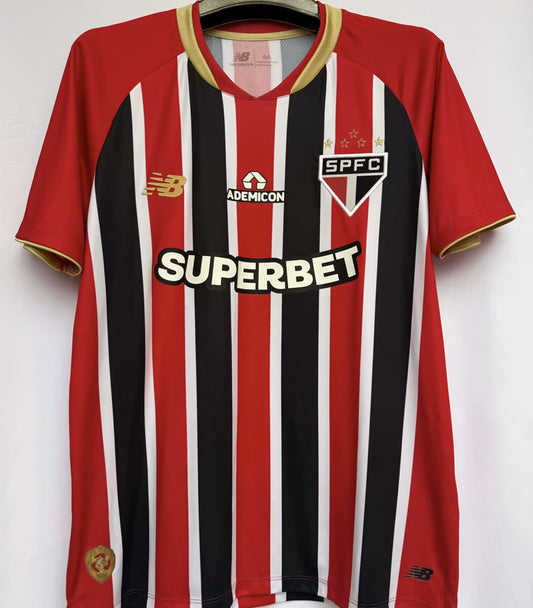 Jersey 2025/26 Sao Paulo Visitante Manga corta Versión Fan