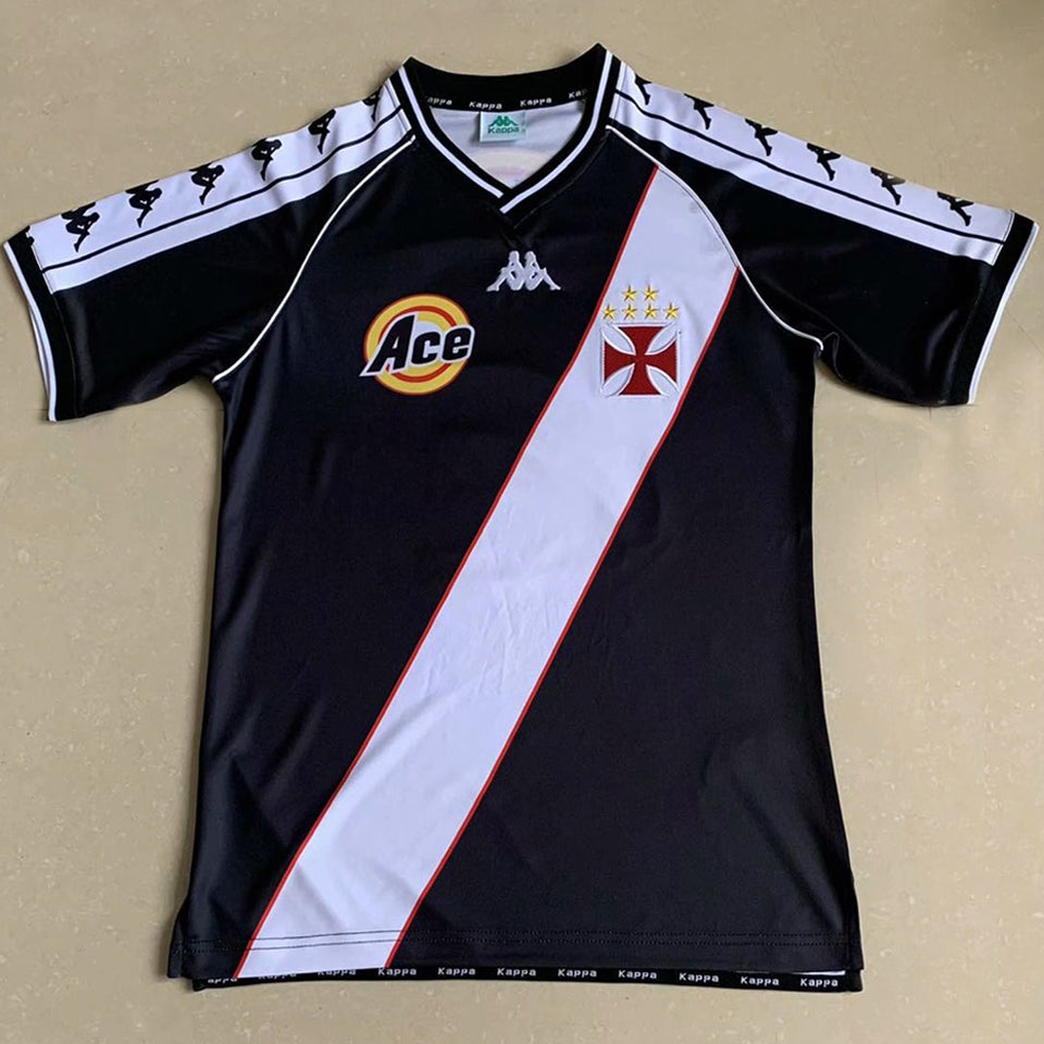 jersey 2000 vasco visitante manga corta versión fan retro