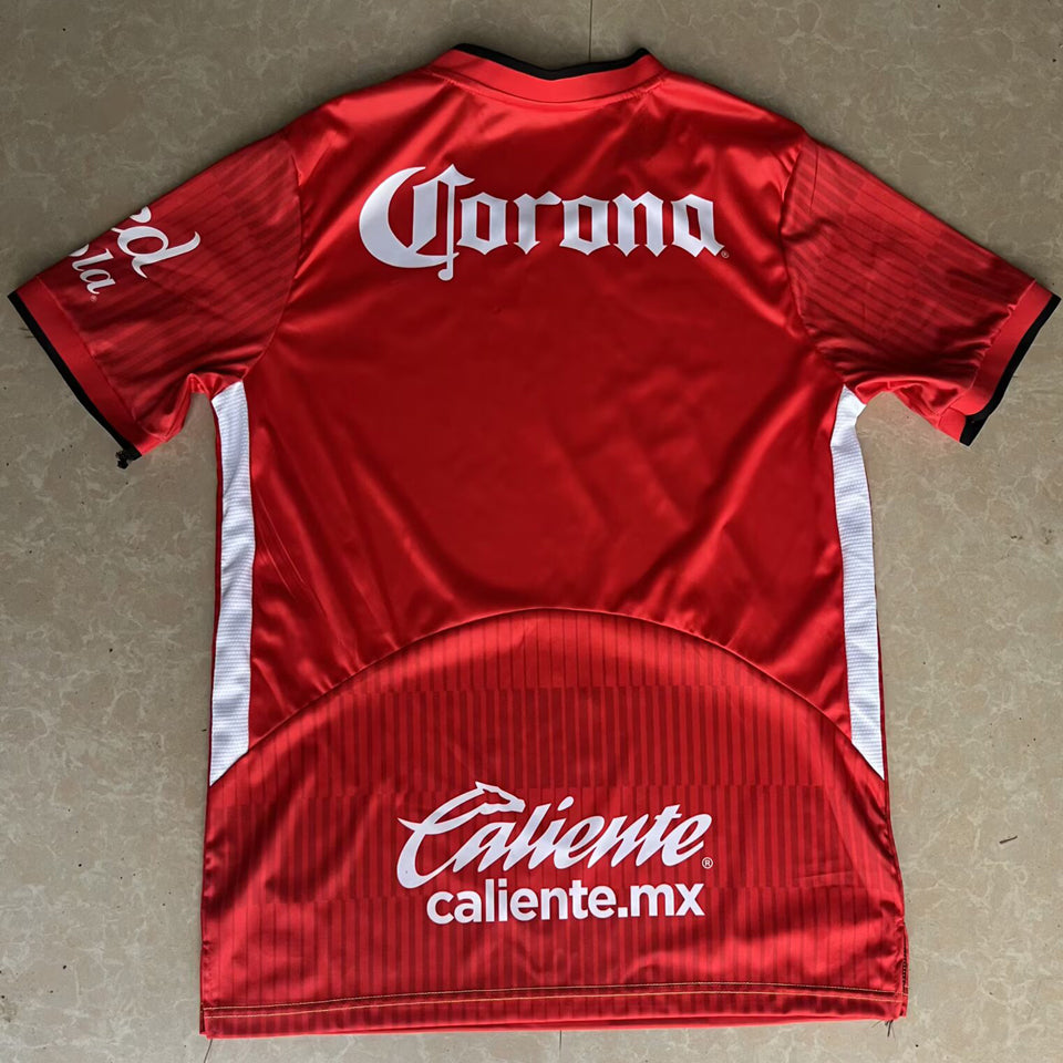 jersey 2025/26 deportivo toluca local manga corta versión fan retro