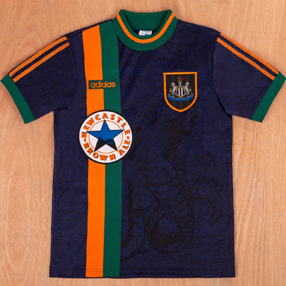 jersey 1997/98 newcastle visitante manga corta versión fan retro
