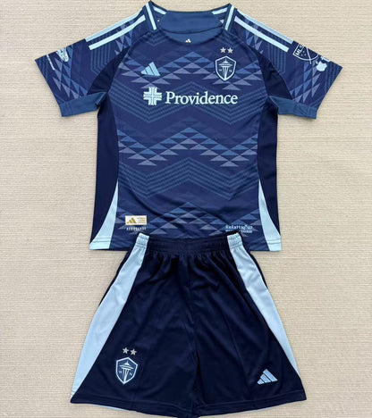 Jersey 2025/26 Seattles Sounders Visitante Manga corta Niño