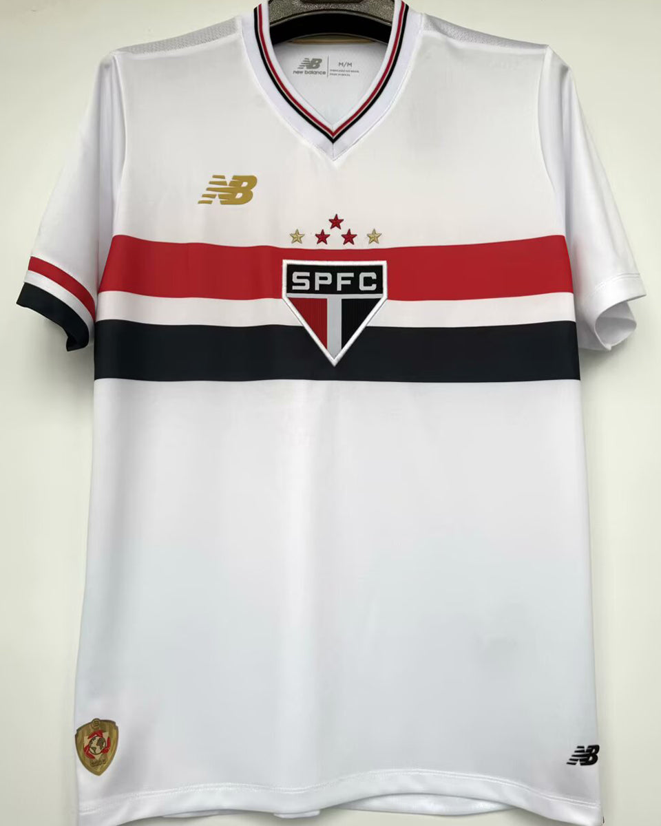 jersey 2025/26 sao paulo local manga corta versión fan