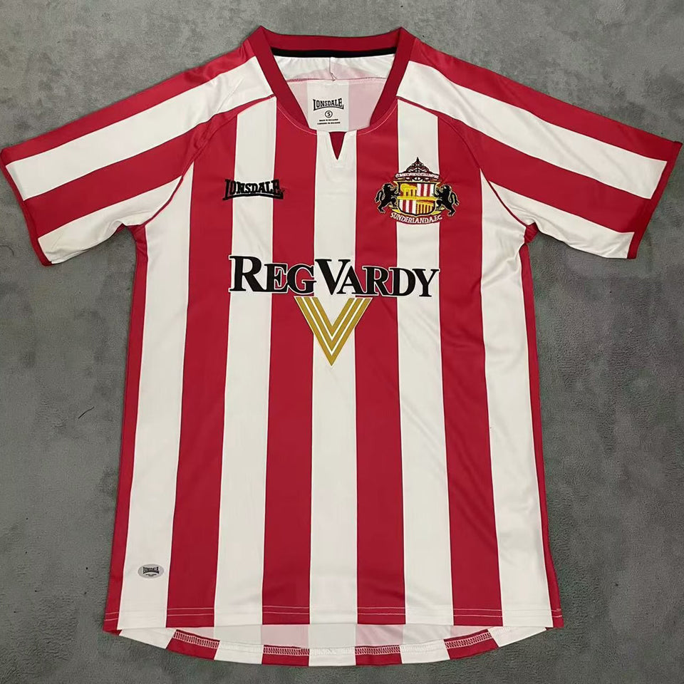 jersey 2005/06 sunderland local manga corta versión fan retro
