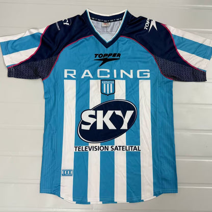 Jersey 2001/2002 Racing Local Manga corta Versión Fan Retro