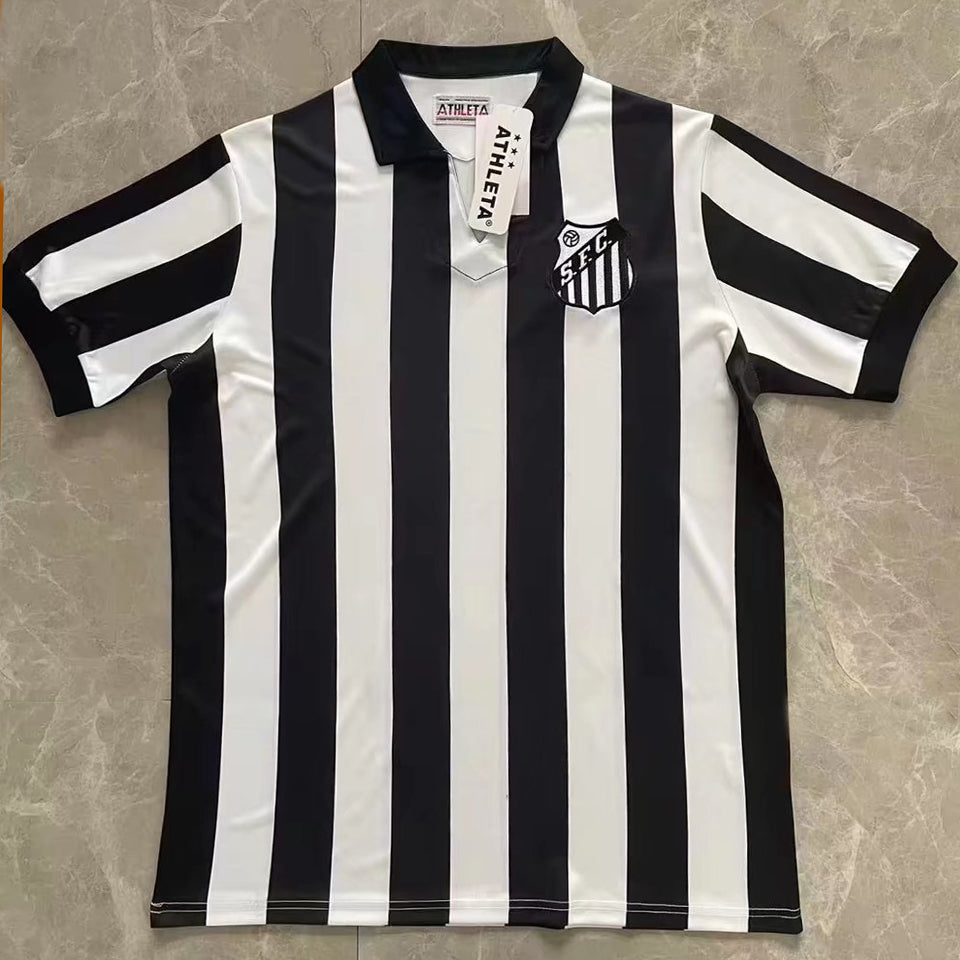jersey 1958 santos especial manga corta versión fan retro