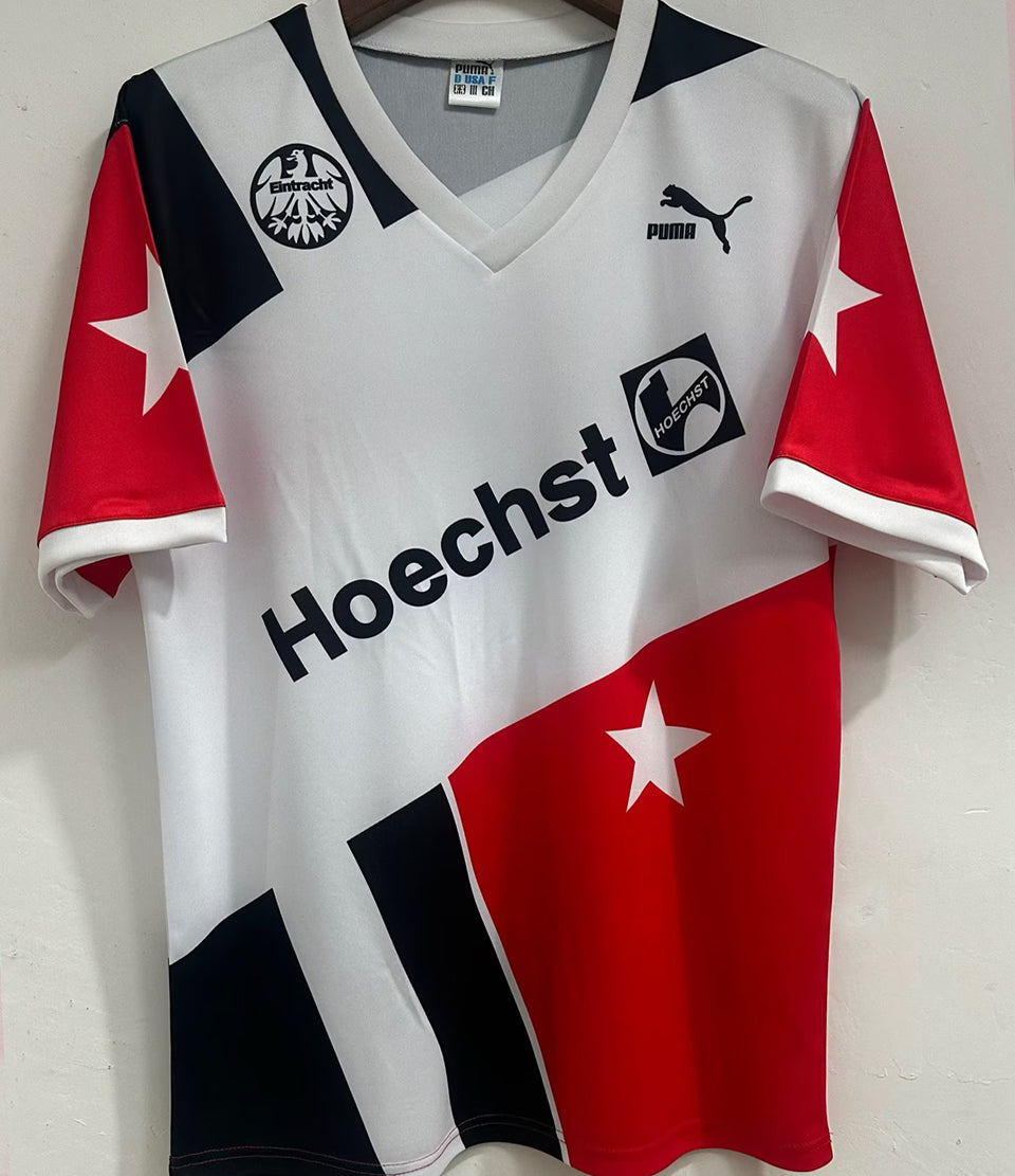 jersey 1990 frankfurt local manga corta versión fan retro