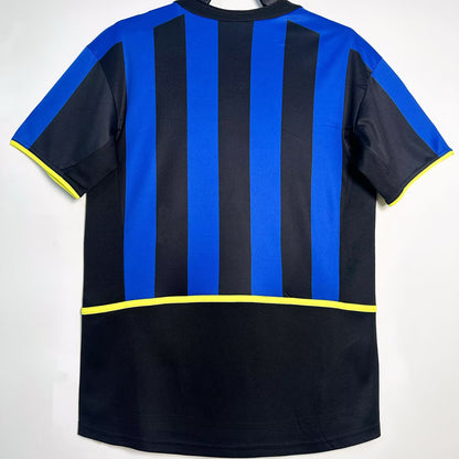 Jersey 2002/03 Inter Milan Local Manga corta Versión Fan Retro