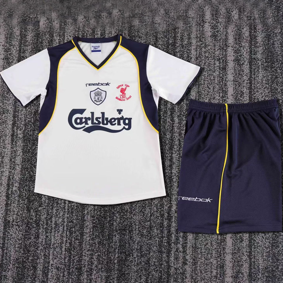 jersey 2001/02 liverpool visitante manga corta niño retro