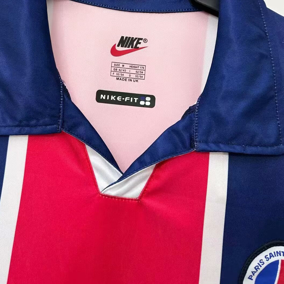 jersey 1998/1999 psg local manga corta versión fan retro
