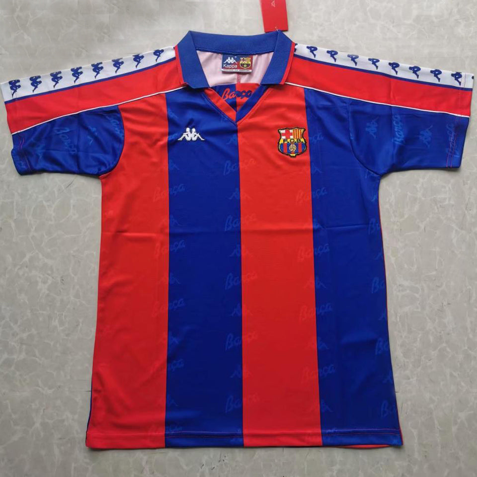 jersey 1992/95 barcelona local manga corta versión fan retro