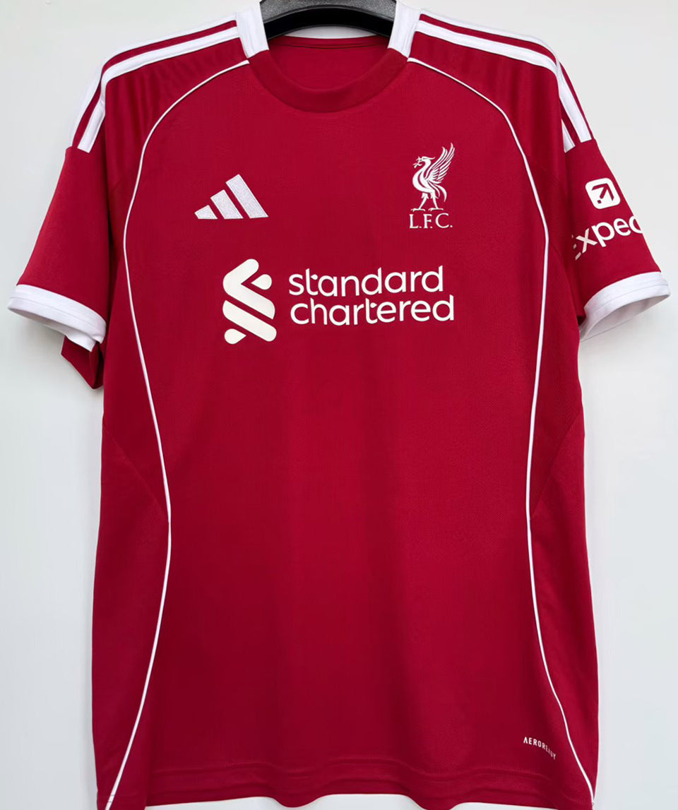 jersey 2025/26 liverpool local manga corta versión fan